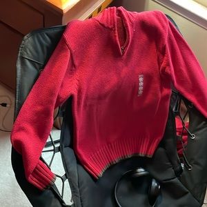 Old Navy Boys size Large. Dark red/brown trim